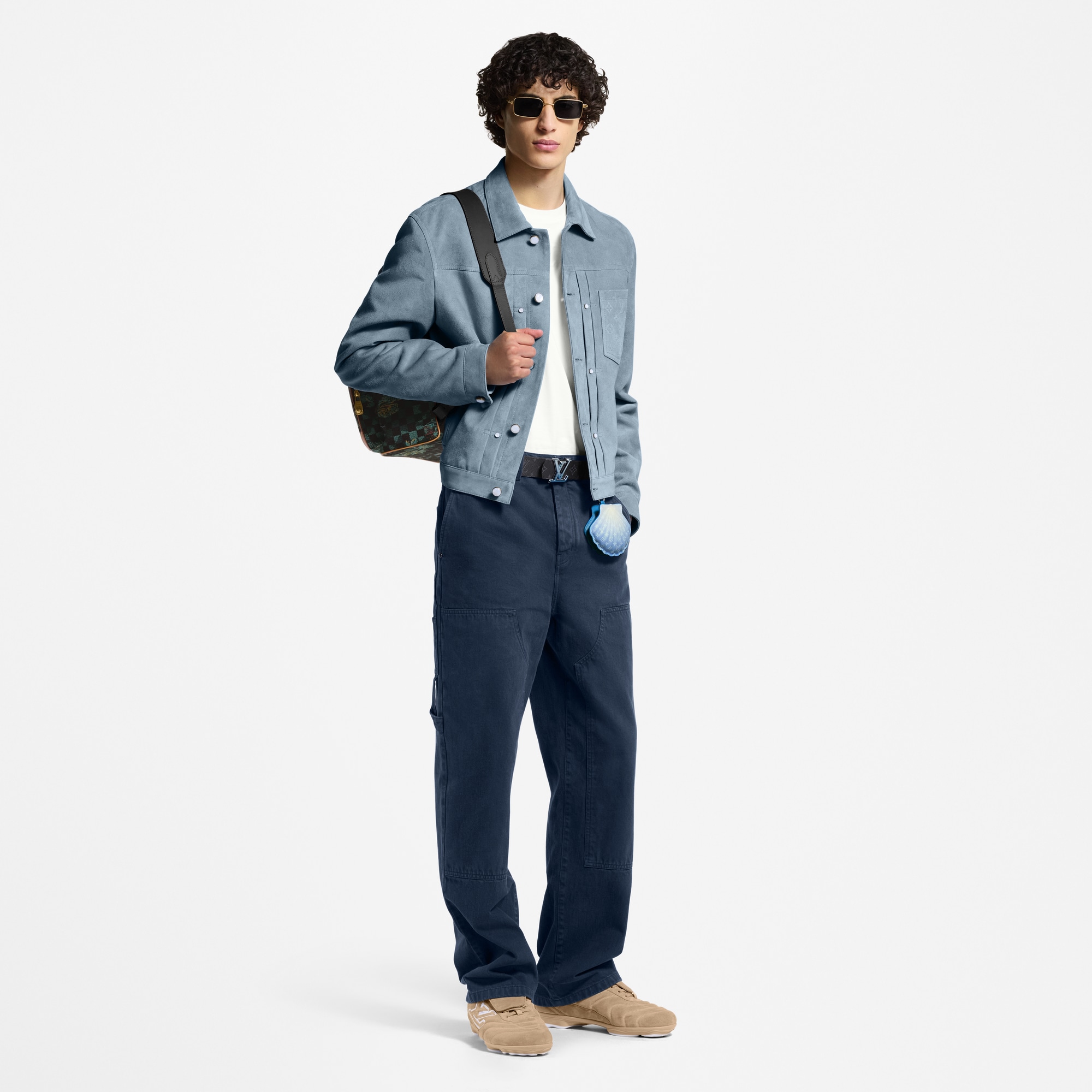 LOUIS VUITTON スエードレザージャケット Suede Leather Type II Trucker Jacket - High-End Ready-to-Wear